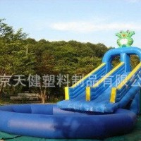 北京天健热销推荐 新款青蛙水滑梯 大型户外玩具滑梯