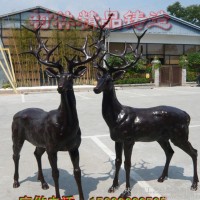 精品纯铜羊摆件 家居风水用品铜对羊铜雕鹿雕塑价格大型铸铜鹿
